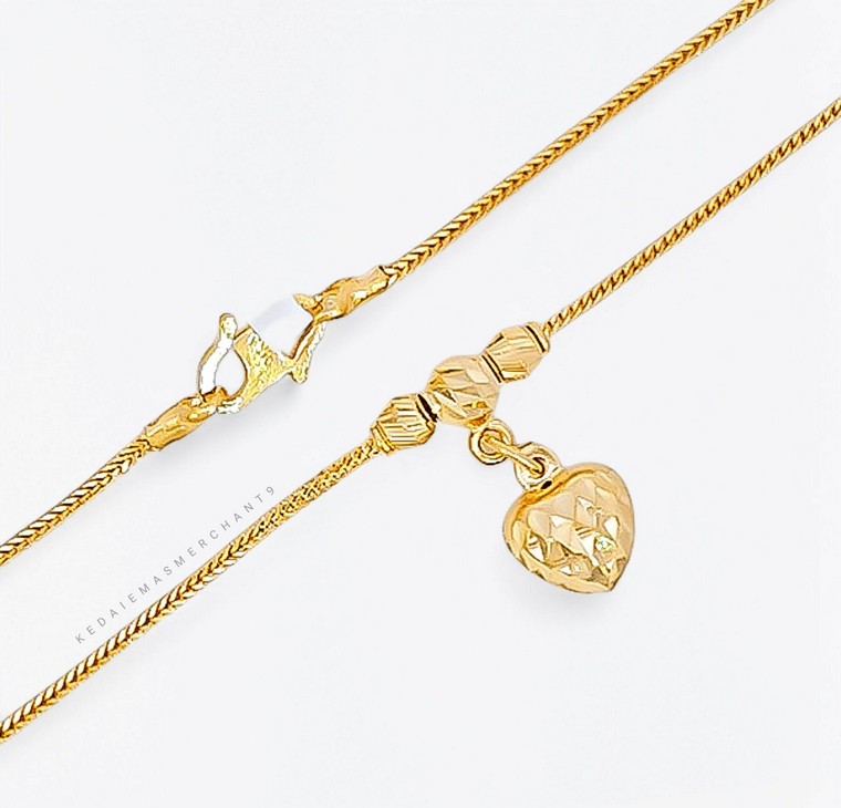 Merchant9 Rantai Leher Choker Mesin Box Bola Love