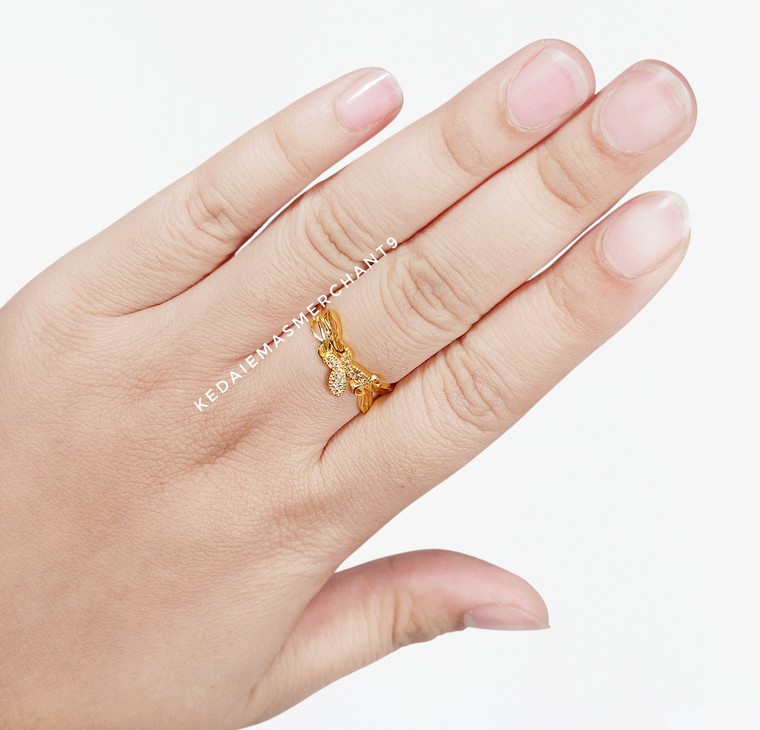 Merchant9 Cincin Emas Butterfly Permata