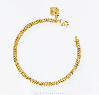 Merchant9 Rantai Tangan Gajah Dimensi Padu L:0.4CM