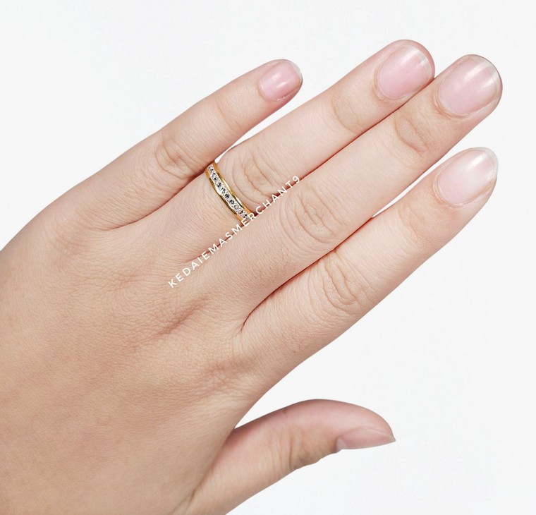 Merchant9 Cincin Emas Diamond Cut