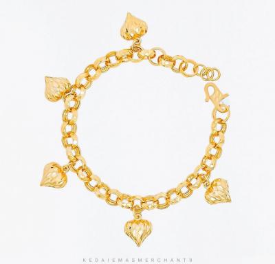 Merchant9 Rantai Tangan Kendi Dimensi Gantung Love L:0.6CM