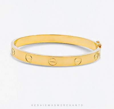 Merchant9 Gelang Ctier Oval Padu L:0.6CM