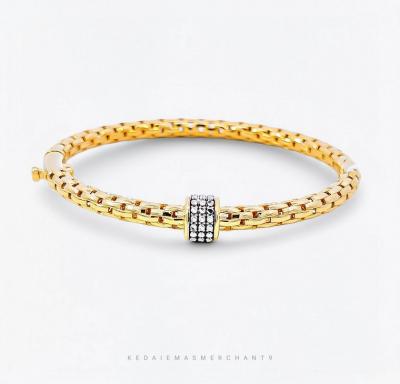 Merchant9 Gelang Lintah Stopper Diamond Cut L:0.4CM