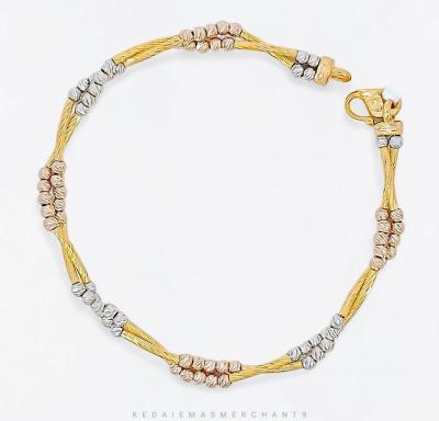 Merchant9 Rantai Tangan Megan Tocang 2 Boba 3C L:0.4CM