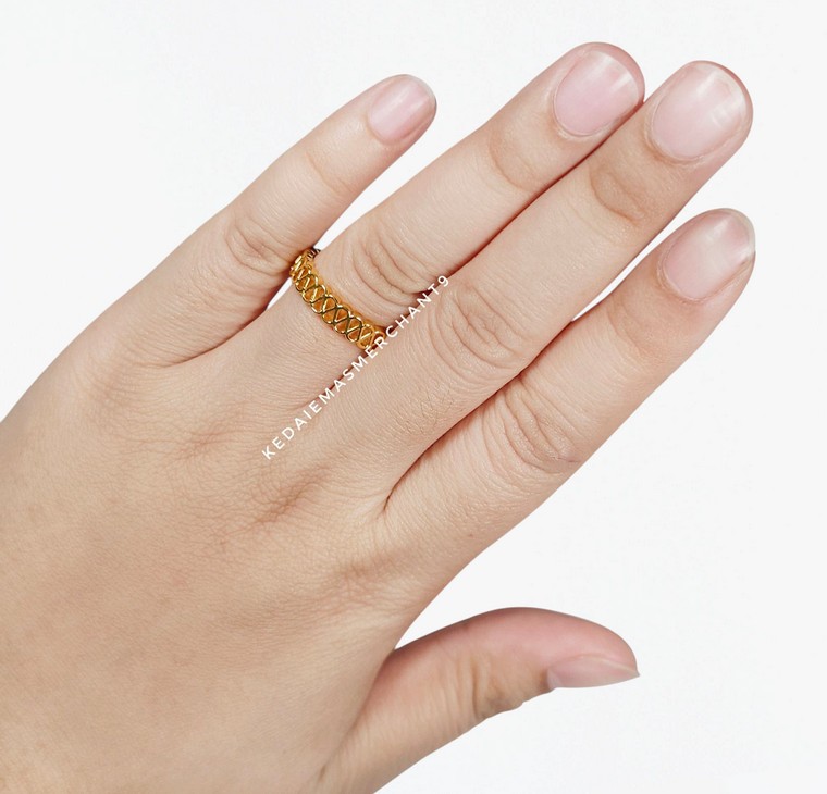 Merchant9 Cincin Emas Infinity L:0.4CM