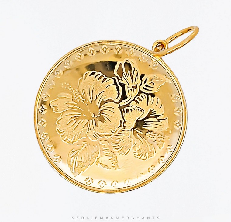 Merchant9 Loket Syiling Bunga Raya L;2.8CM