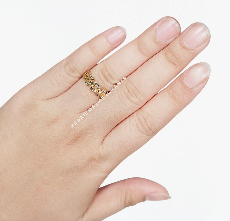 Merchant9 Cincin Emas Veronica 2C L:0.65CM