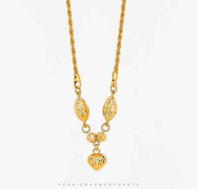 Merchant9 Rantai Leher Choker Pintal Candy Cardamom Love L:0.15CM