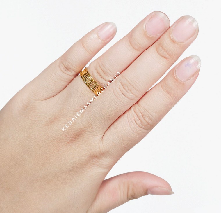 Merchant9 Cincin Emas FD Full L:0.5CM