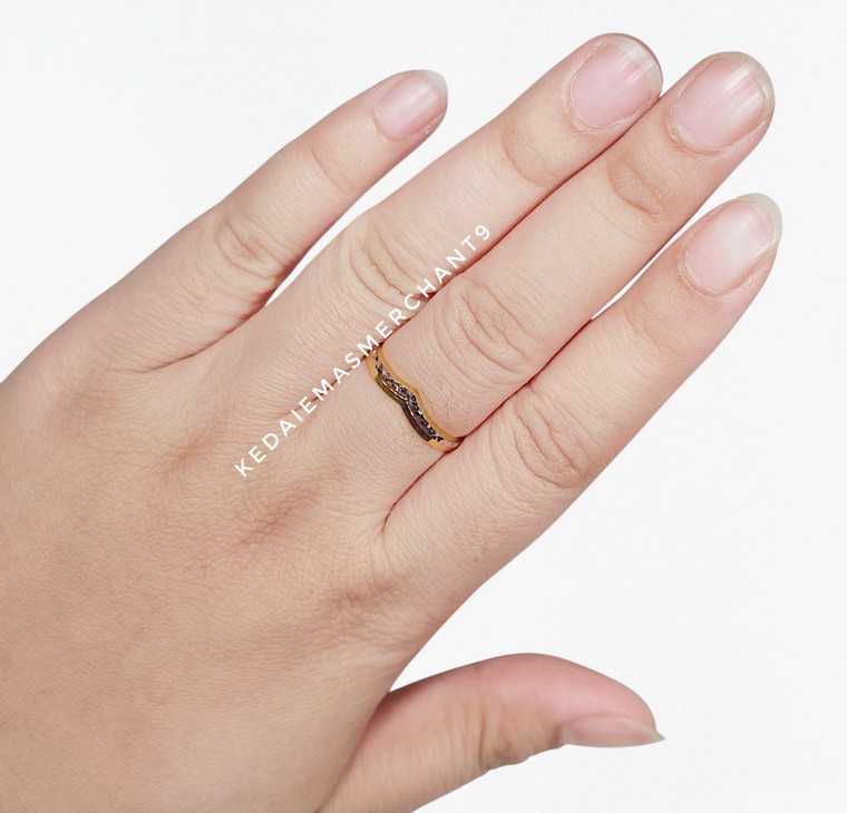 Merchant9 Cincin Emas Lvisa Jasmine 2 Layer 2C