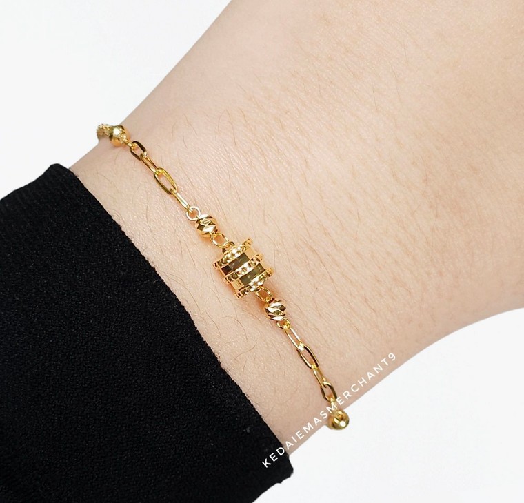 Merchant9 Rantai Tangan Choker Sauh Paperclip Stoper Padu
