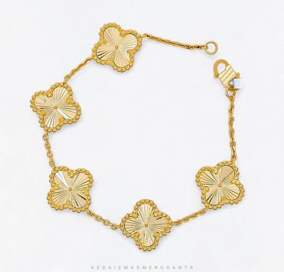 Merchant9 Rantai Tangan Sauh VC 5 Clover L:1.5CM