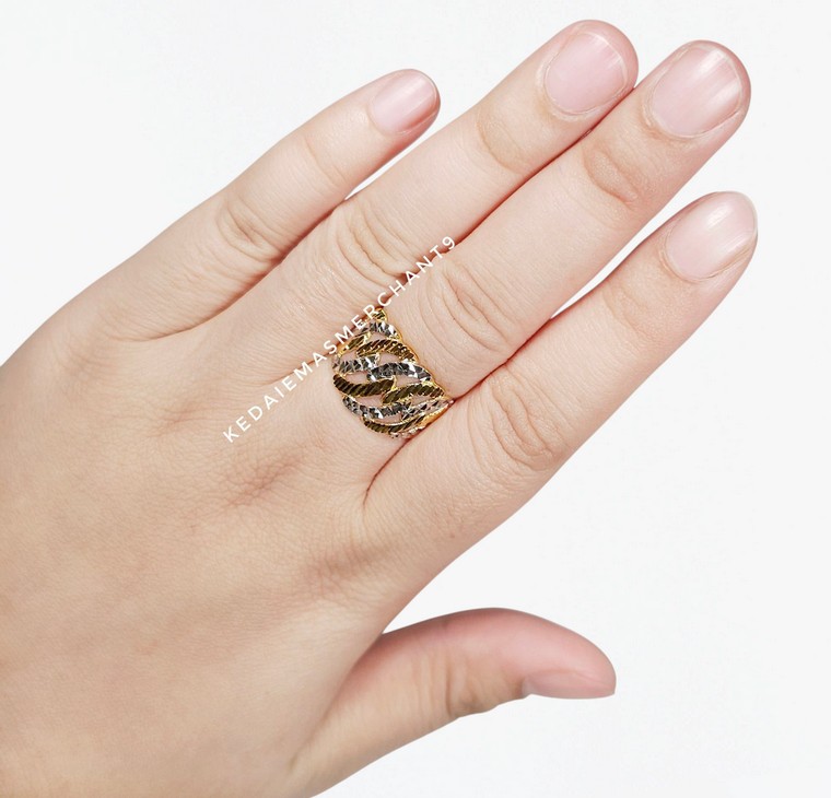 Merchant9 Cincin Emas Kait Dimensi Chrome