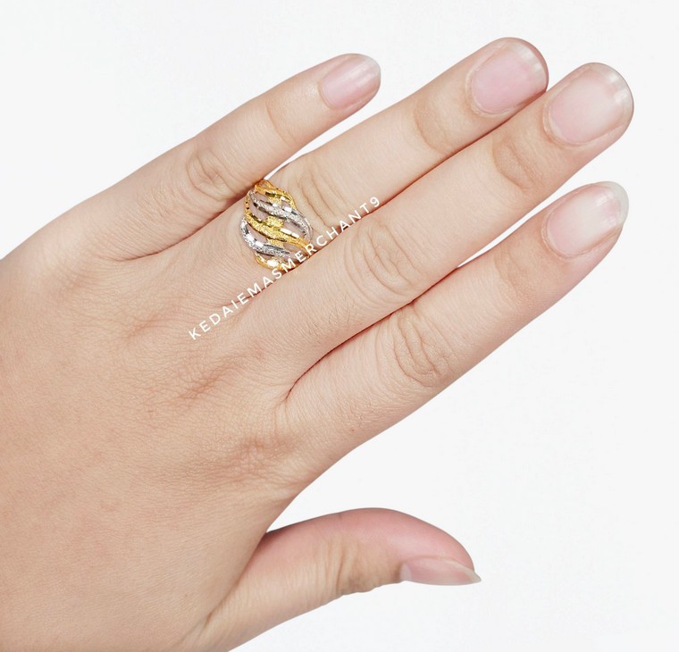 Merchant9 Cincin Emas Wave Pasir 2C