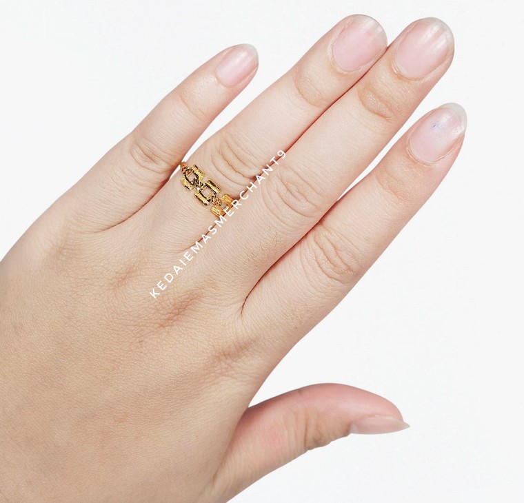 Merchant9 Cincin Emas Veronica Dimensi Pasir L:0.6CM