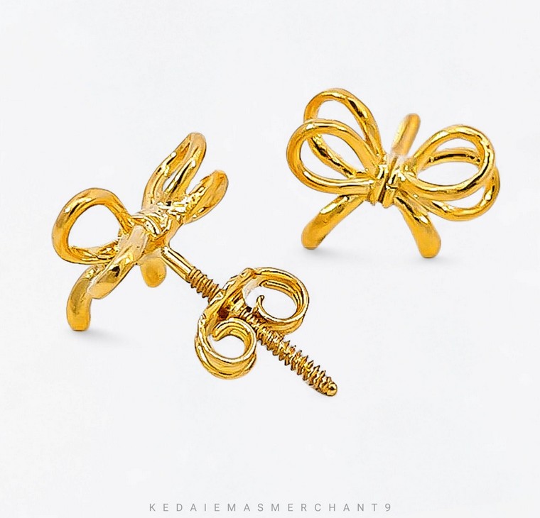 Merchant9 Subang Skrew Ribbon L:1CM