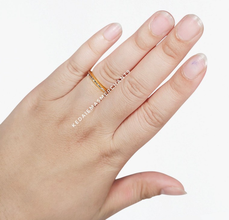 Merchant9 Cincin Emas Diamond Cut