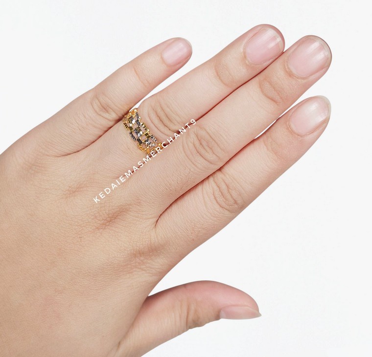 Merchant9 Cincin Emas Veronica Chrome
