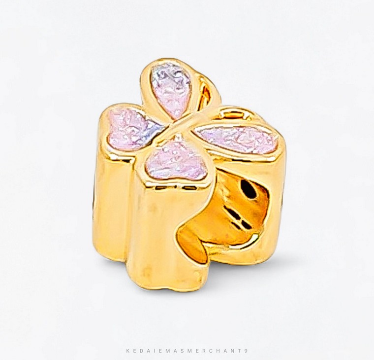 Merchant9 Beads Butterfly Pastel (HARD GOLD-Super Hollow)