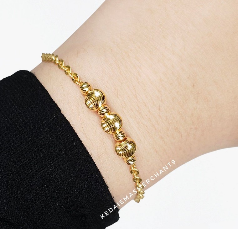 Merchant9 Rantai Tangan Choker Polo Candy Halfmoon Tri L:0.25CM