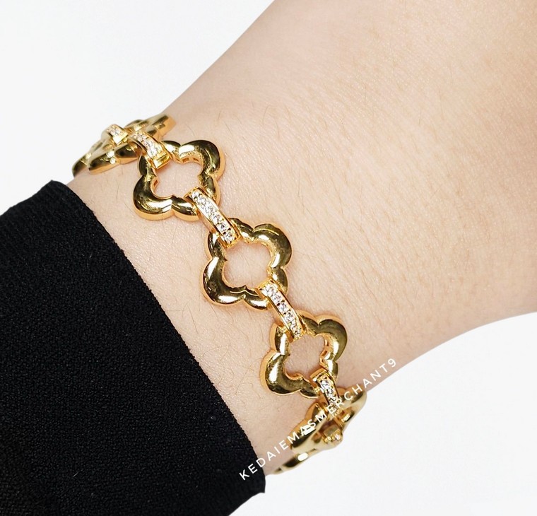 Merchant9 Rantai Tangan LAURA VC Permata L:1.4cm