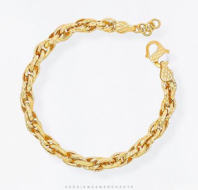 Merchant9 Rantai Tangan Sauh Double Dimensi Pasir L:0.6CM