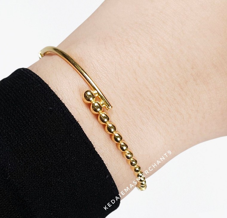 Merchant9 Gelang Silang Pearl L:0.4CM