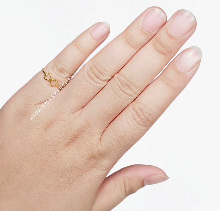 Merchant9 Cincin Emas Ribbon Minimalist