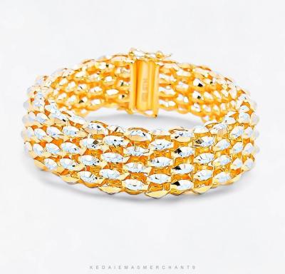 Merchant9 Rantai Tangan Snake Skin Chrome L:1.7CM (Klip Petak)