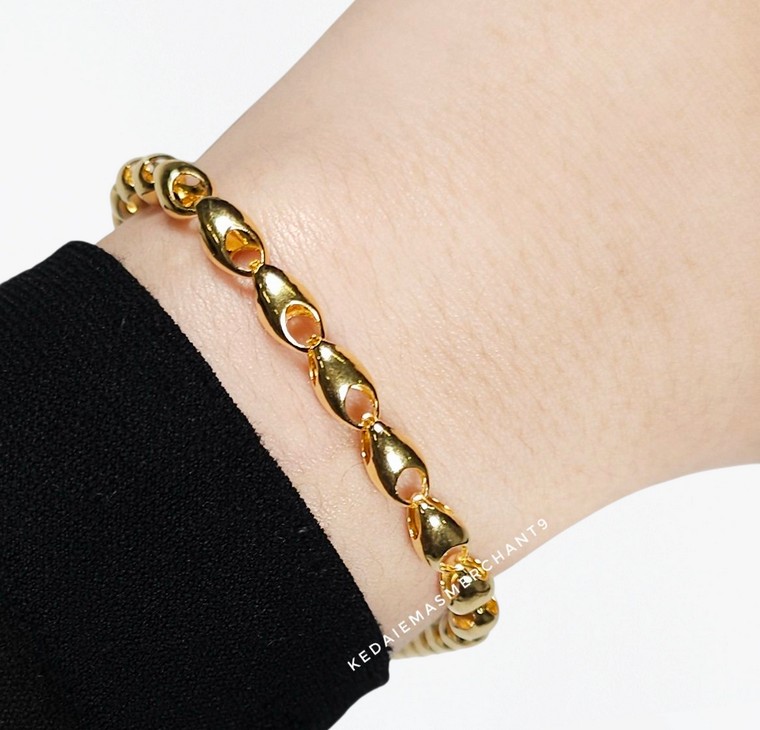 Merchant9 Rantai Tangan Siput Polish L:0.5CM