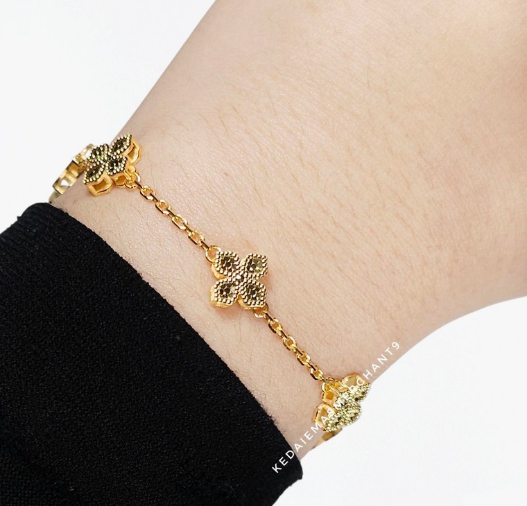 Merchant9 Rantai Tangan Sauh Honey Fleur Padu L:0.9CM