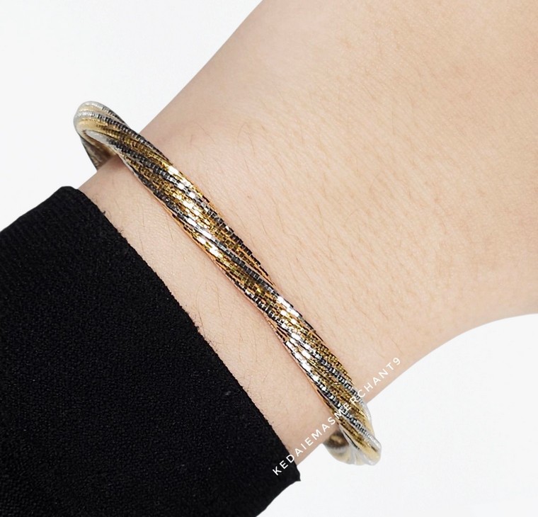 Merchant9 Gelang Cavo Pintal Italian Padu 2C L:0.5CM