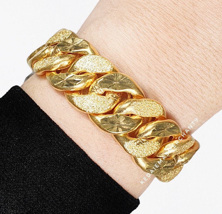 Merchant9 Rantai Tangan Gajah Pasir L:1.9CM (Klip Petak)