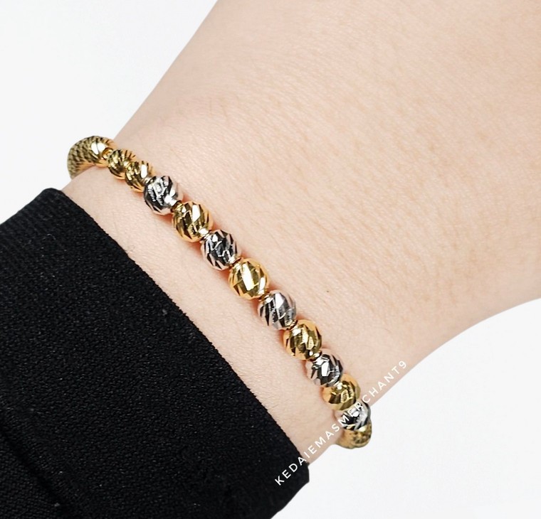 Merchant9 Rantai Tangan Bola Italian Perut Ular 2C L:0.4CM