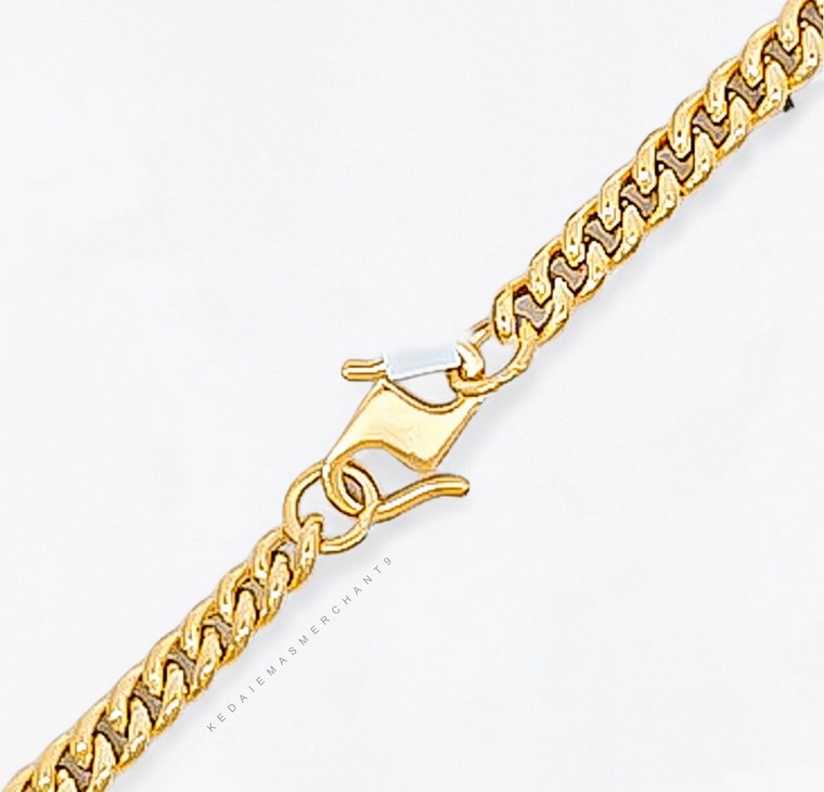 Merchant9 Rantai Leher Choker Gajah Licin Bola Kerawang Love L:0.3CM