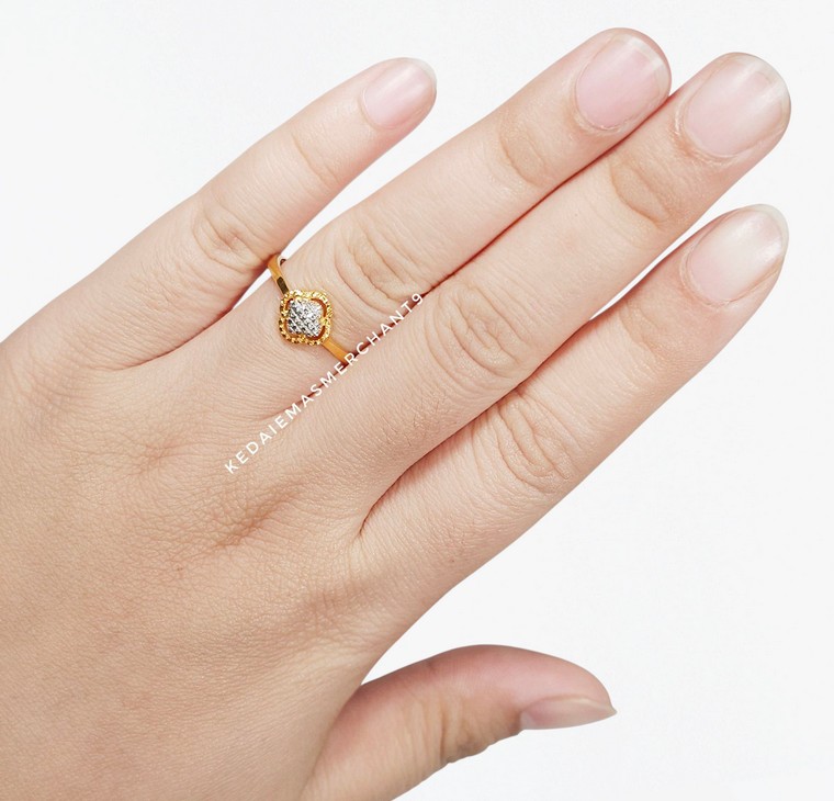 Merchant9 Cincin Emas VC Diamond Cut 2C