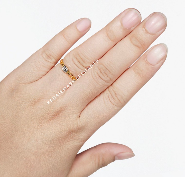 Merchant9 Cincin Emas Sauh Diamond Cut 2C