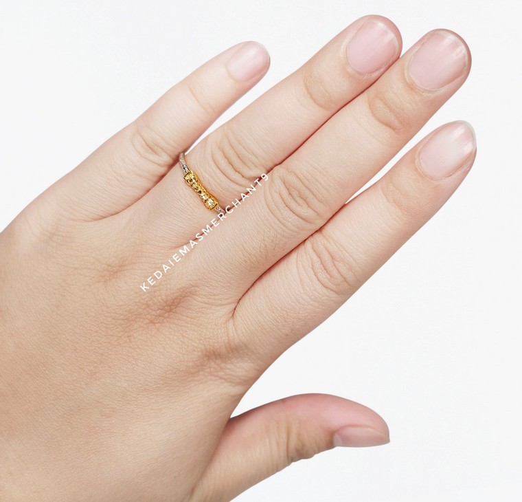 Merchant9 Cincin Emas Bamboo Diamond Cut 2C