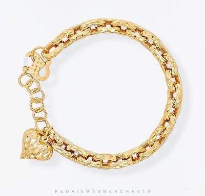 Merchant9 Rantai Tangan Sauh Dimensi Love Gantung L:0.8CM