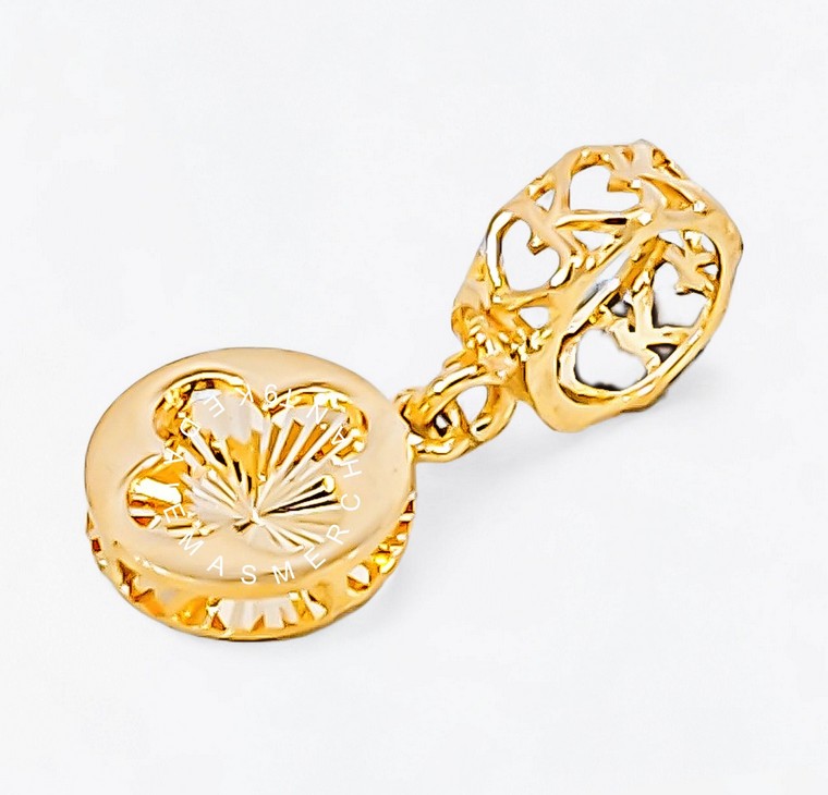 Merchant9 Charm Circle Clover Stripe L:0.8CM
