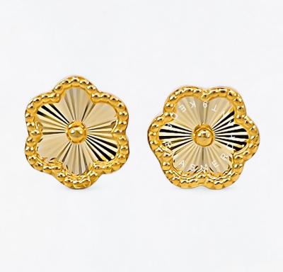 Merchant9 Subang Paku Bunga Stripe L:0.9CM