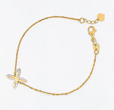 Merchant9 Rantai Tangan Elaine Choker Sauh Bunga Tanjung 2C Minimalist L:1CM