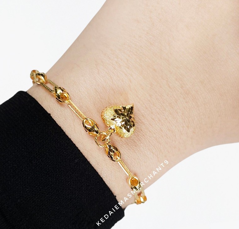 Merchant9 Rantai Tangan Choker Siput Paperclip Love I L:0.35CM