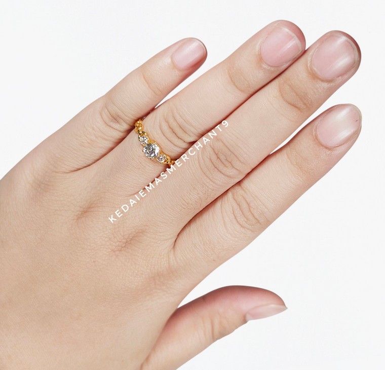 Merchant9 Cincin Emas Permata Cera BR9063