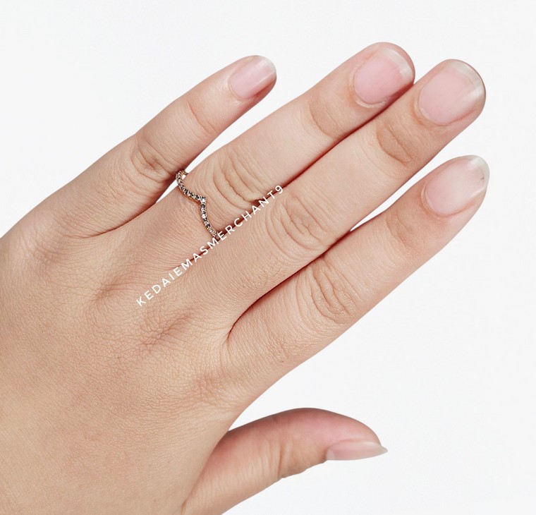 Merchant9 Cincin Emas Lvisa Cinderella Diamond Cut III