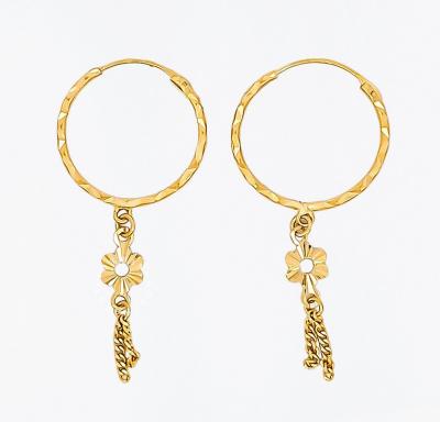 Merchant9 Subang Ring Dangle Bunga DIA:1.6CM
