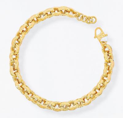 Merchant9 Rantai Tangan Sauh Oval Dimensi L:0.65CM