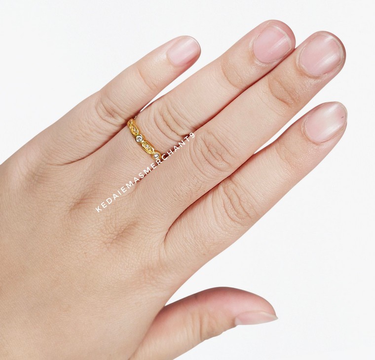 Merchant9 Cincin Emas Permata Cera CR9167