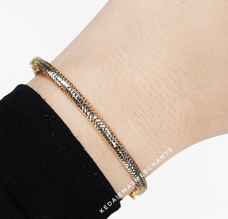 Merchant9 Gelang Lintah Dimensi Chrome L:0.4CM