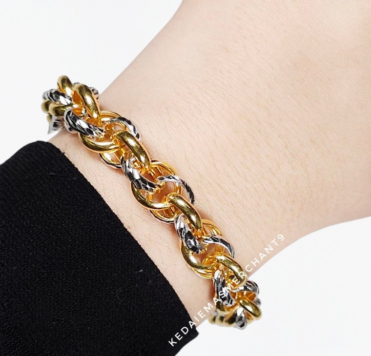 Merchant9 Rantai Tangan Double Kendi Dimensi 2C L:1.1CM